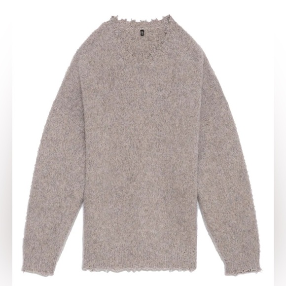 R13 women 100% extrafine merino wool shaggy oversized sweater NWT - Picture 3 of 8